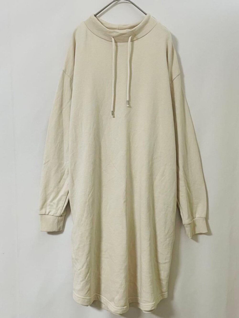 Cinem Dress Size M Beige Cotton Knee-length